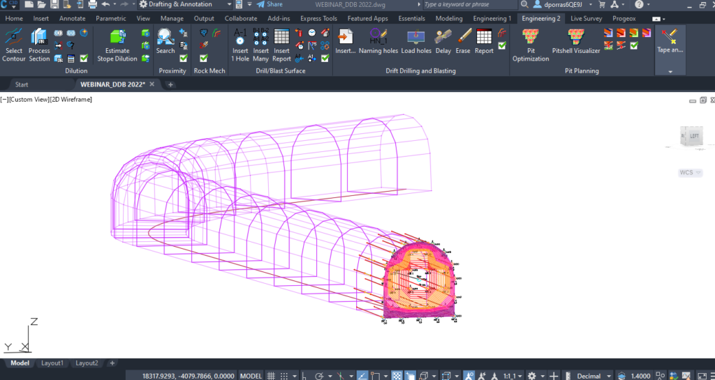 Customize the design of drill holes and drilling cut