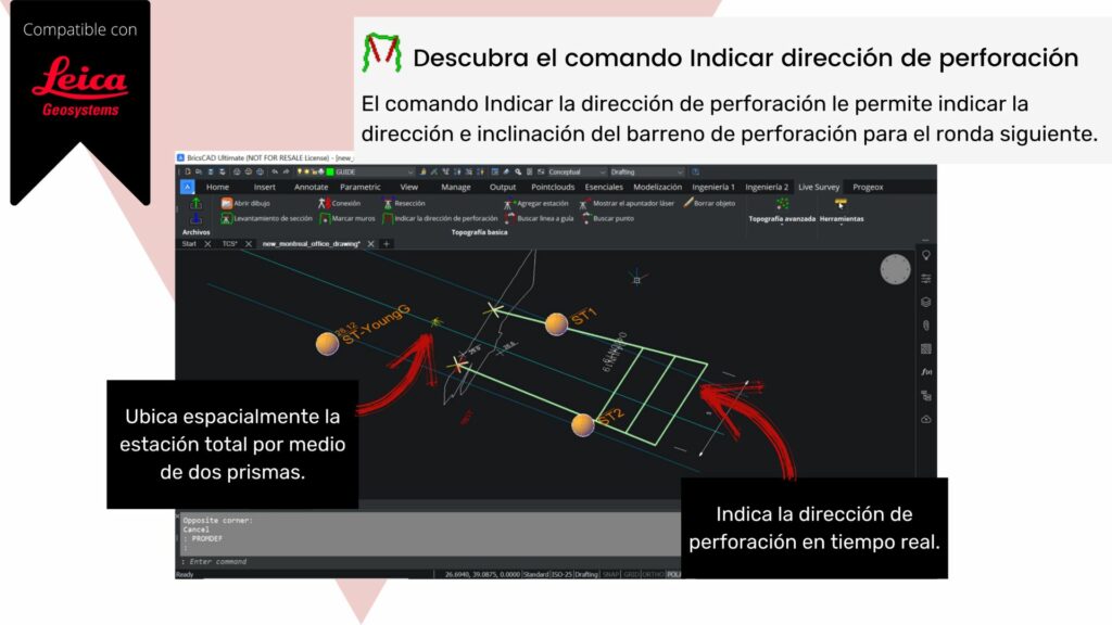 Command Highlight Topografía - Promine Feature Command Image