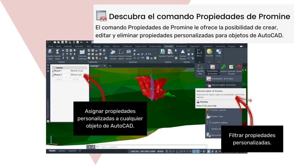 Command Highlight Gestión de Proyectos - Promine Feature Command Image