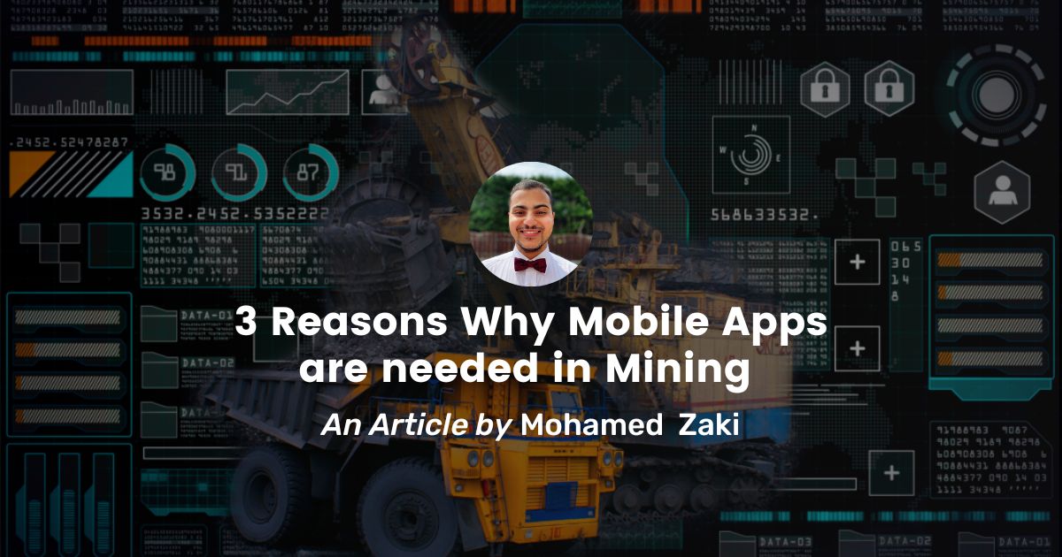 3 Reasons Why Mobile Apps are needed in Mining - Promine Banner Blog