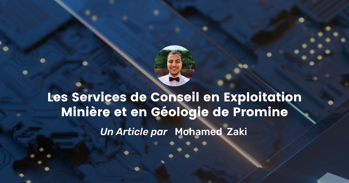 Les Services de Conseil en Exploitation Minière et en Géologie de Promine - Promine Banner Blog